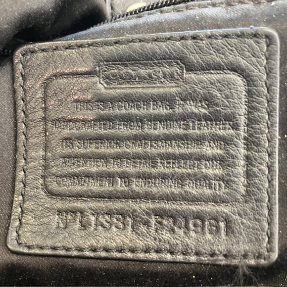 COACH F24961 Black Campbell Large Carryall Tote Leather Shoulder Bag - Picture 10 of 16